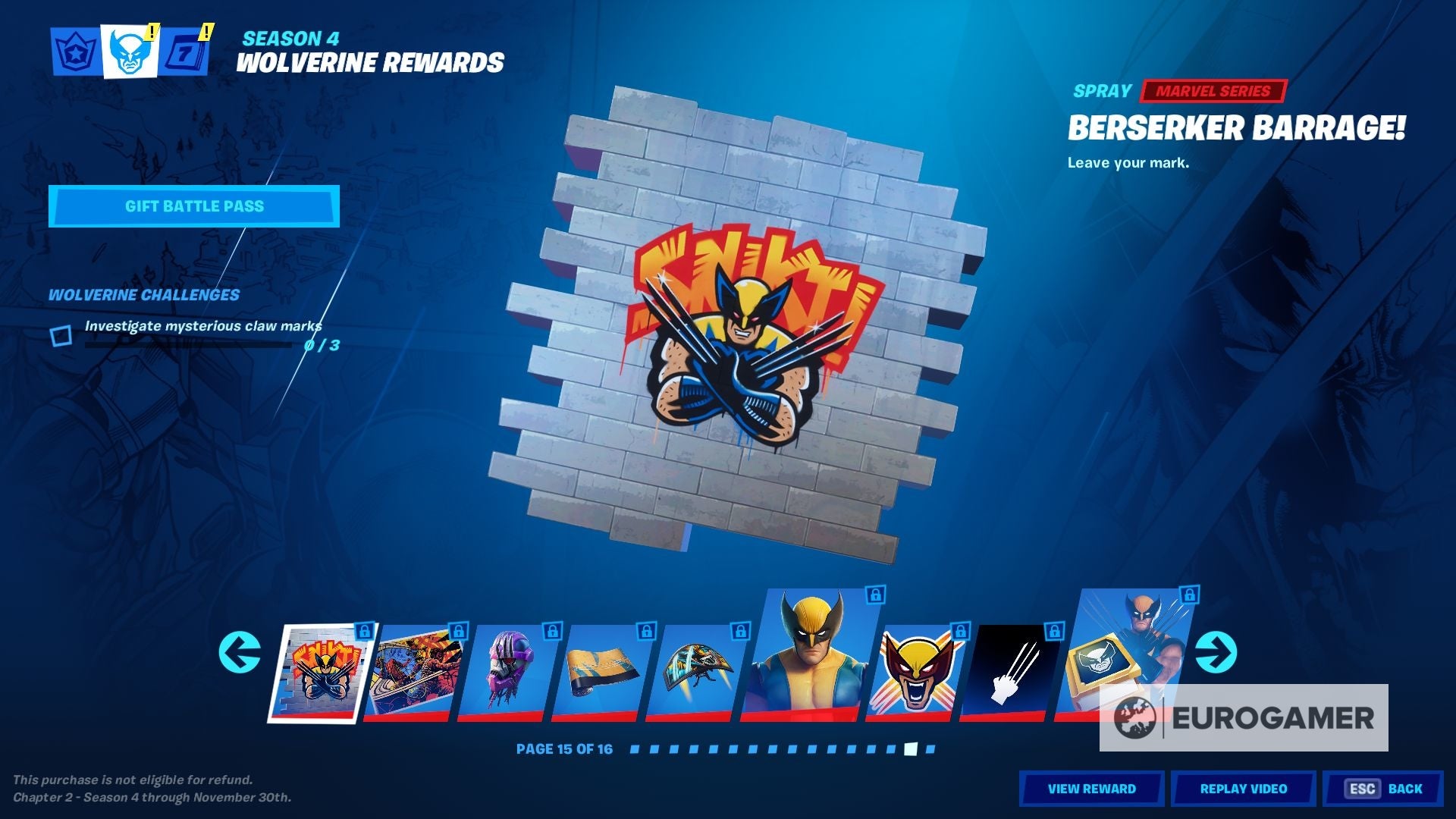 Fortnite Wolverine skin  How to unlock Wolverine and the Classic Wolverine variant by completing weekly challenges explained - 33