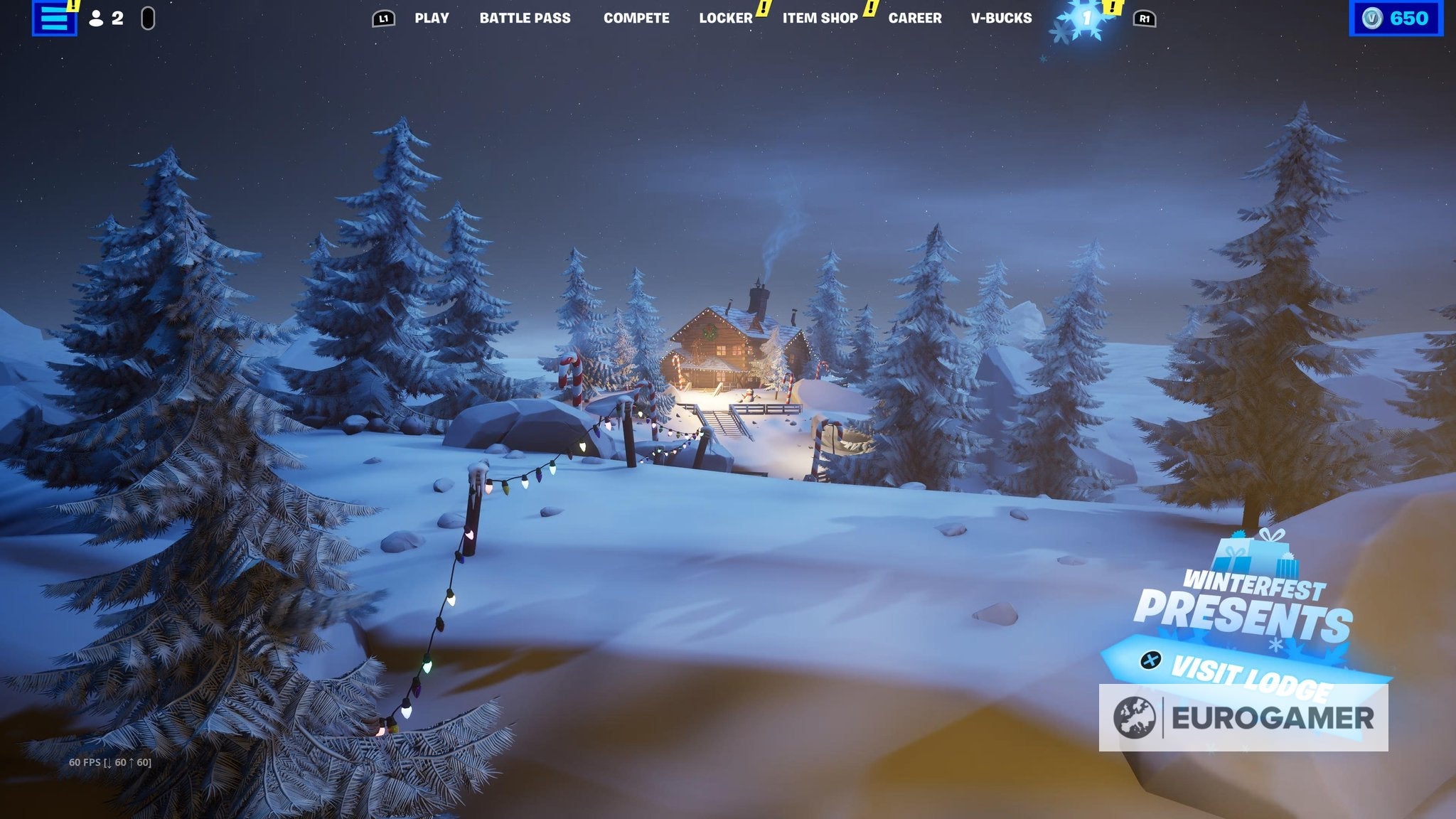 Fortnite  Warm yourself at the Yule Log in the Cozy Lodge location explained - 36