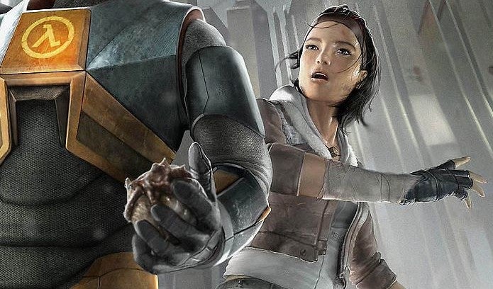 Obrazki dla Half-Life Alyx uruchomione bez VR - z myszką i klawiaturą