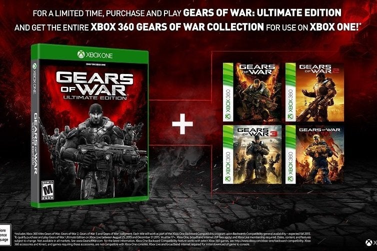 Afbeeldingen van Gears of War: Ultimate Edition bevat tijdelijk alle Gears games