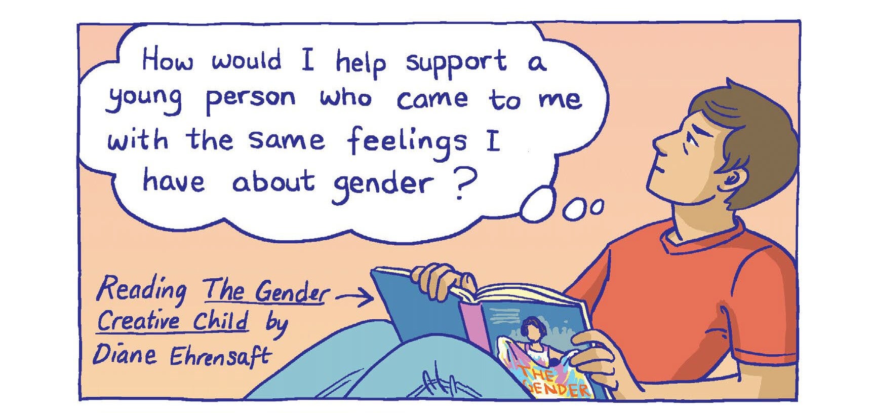 Interior panel from Maia Kobabe's Gender Queer memoir