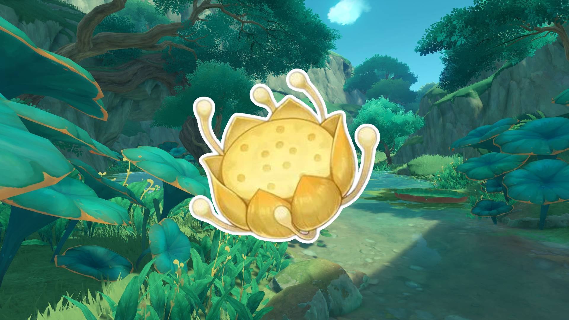 Where to find Nilotpala Lotus locations in Genshin Impact Where to find Nilotpala Lotus locations in Genshin Impact