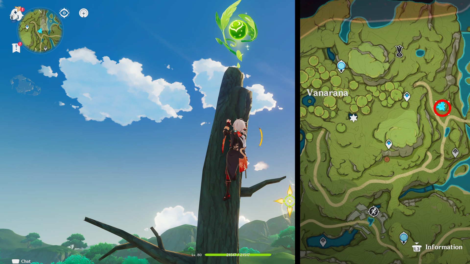 Genshin Impact Dendroculus locations - 78