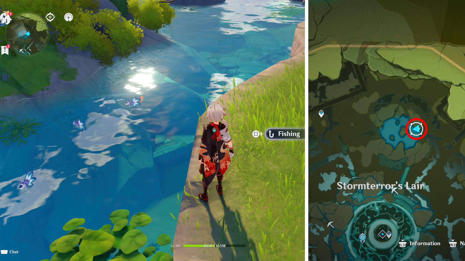 Genshin Impact Fishing Spot locations  including which fish can be caught and when they spawn - 92