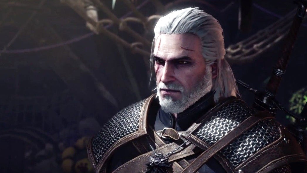 Obrazki dla Geralt z Rivii trafi do Monster Hunter: World