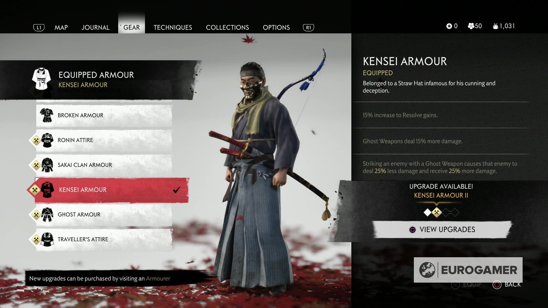 Ghost of tsushima шесть клинков кодзиро карта