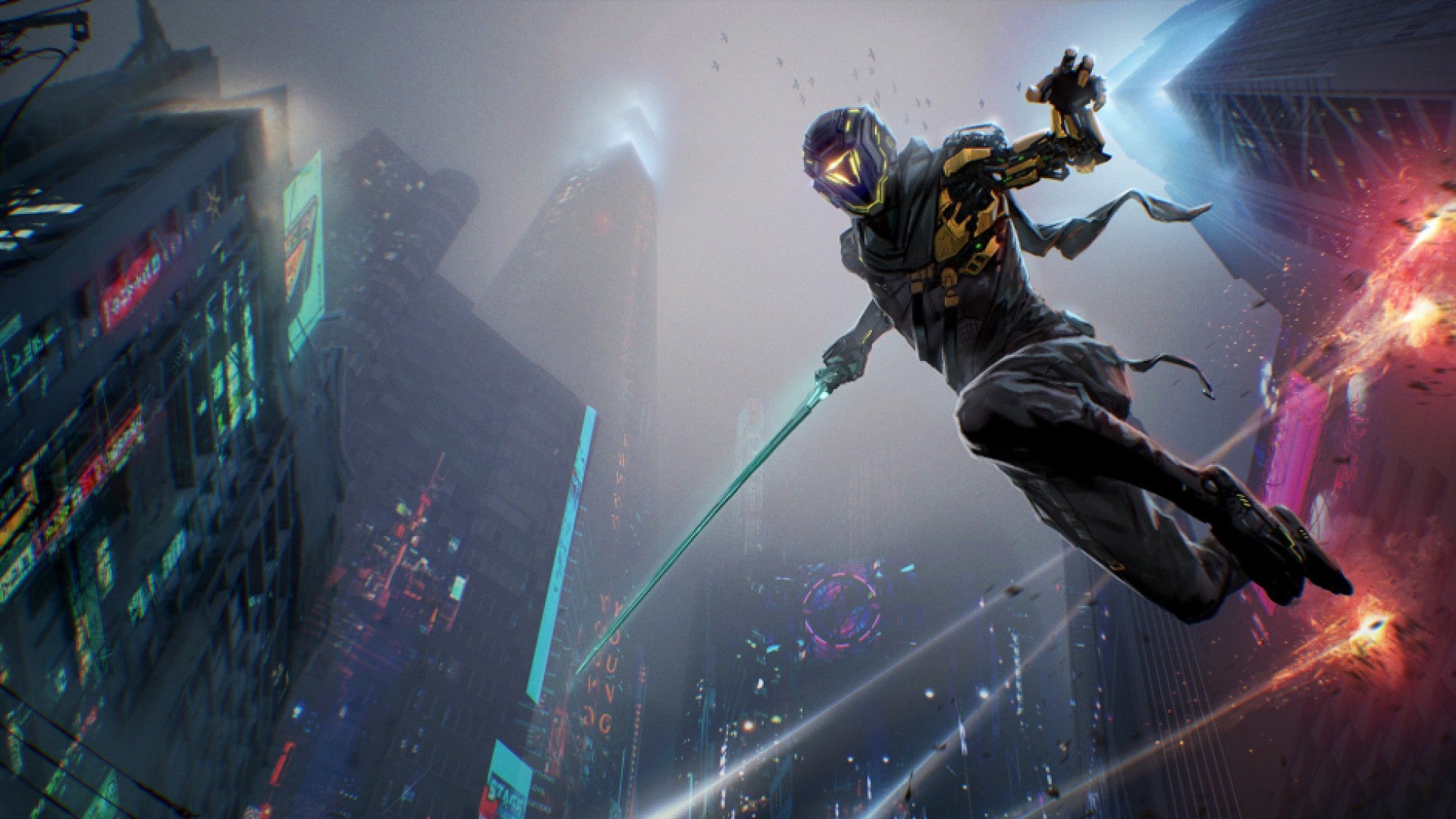 Bilder zu Ghostrunners Cyberpunk-Kämpfe sind jetzt noch schwerer - Winterlooks gibt's im DLC dazu!