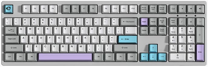 a rather fetching keyboard with a 'Giorgio Morandi' inspired colour palette.