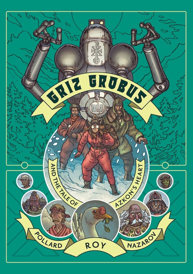 Green cover of Griz Grobius