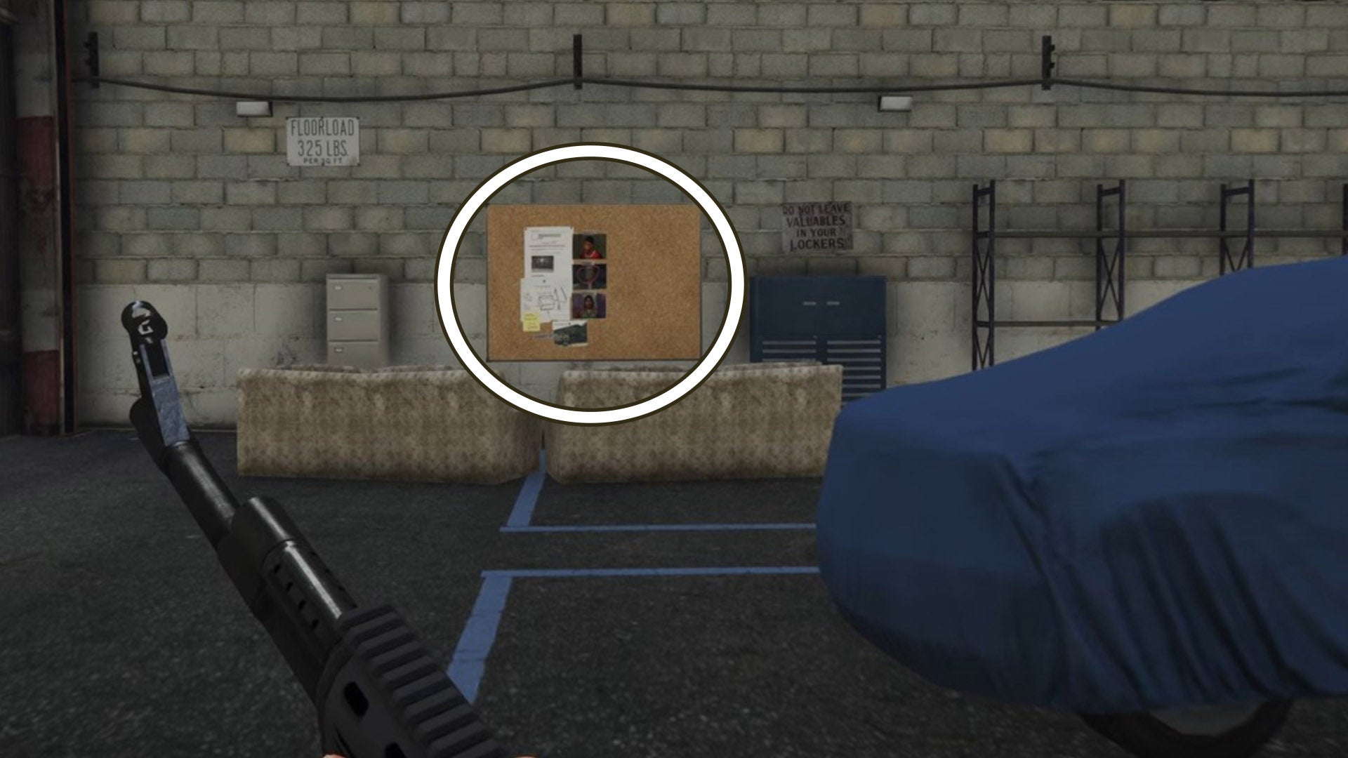 gta online unusual suspects warehouse clue four noticeboard