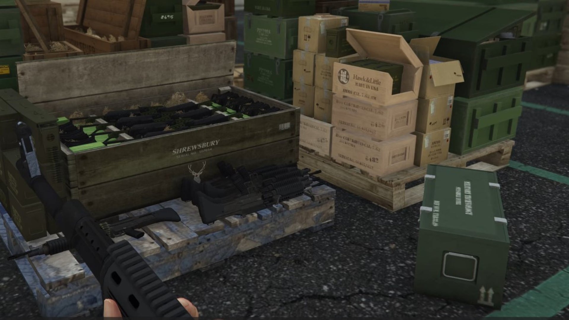 gta online unusual suspects warehouse clue three weapon crate
