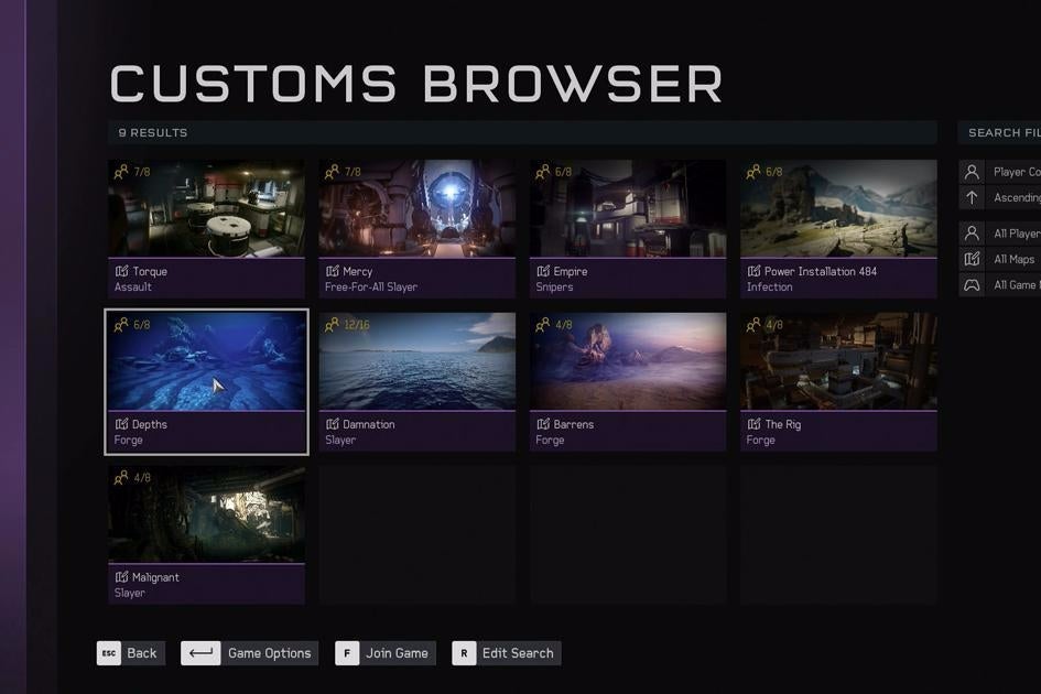 Image for Halo 5 update finally adds custom game browser