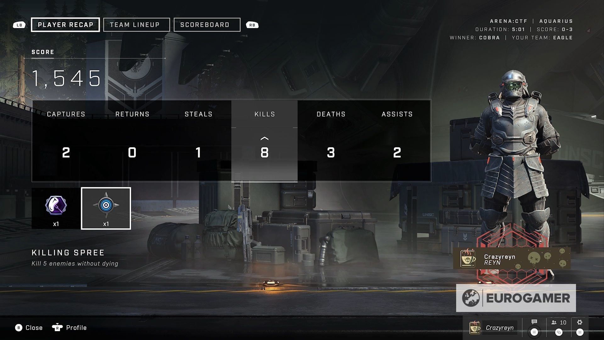 Halo Infinite Killing Spree medals list and how to get a Killing Spree - 6