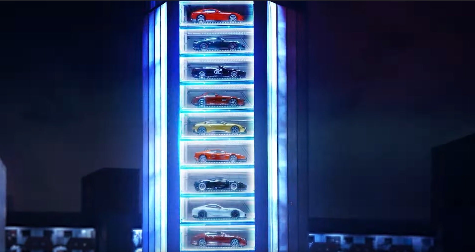 Obrazki dla Wielki automat z samochodami - Sony promuje Gran Turismo 7