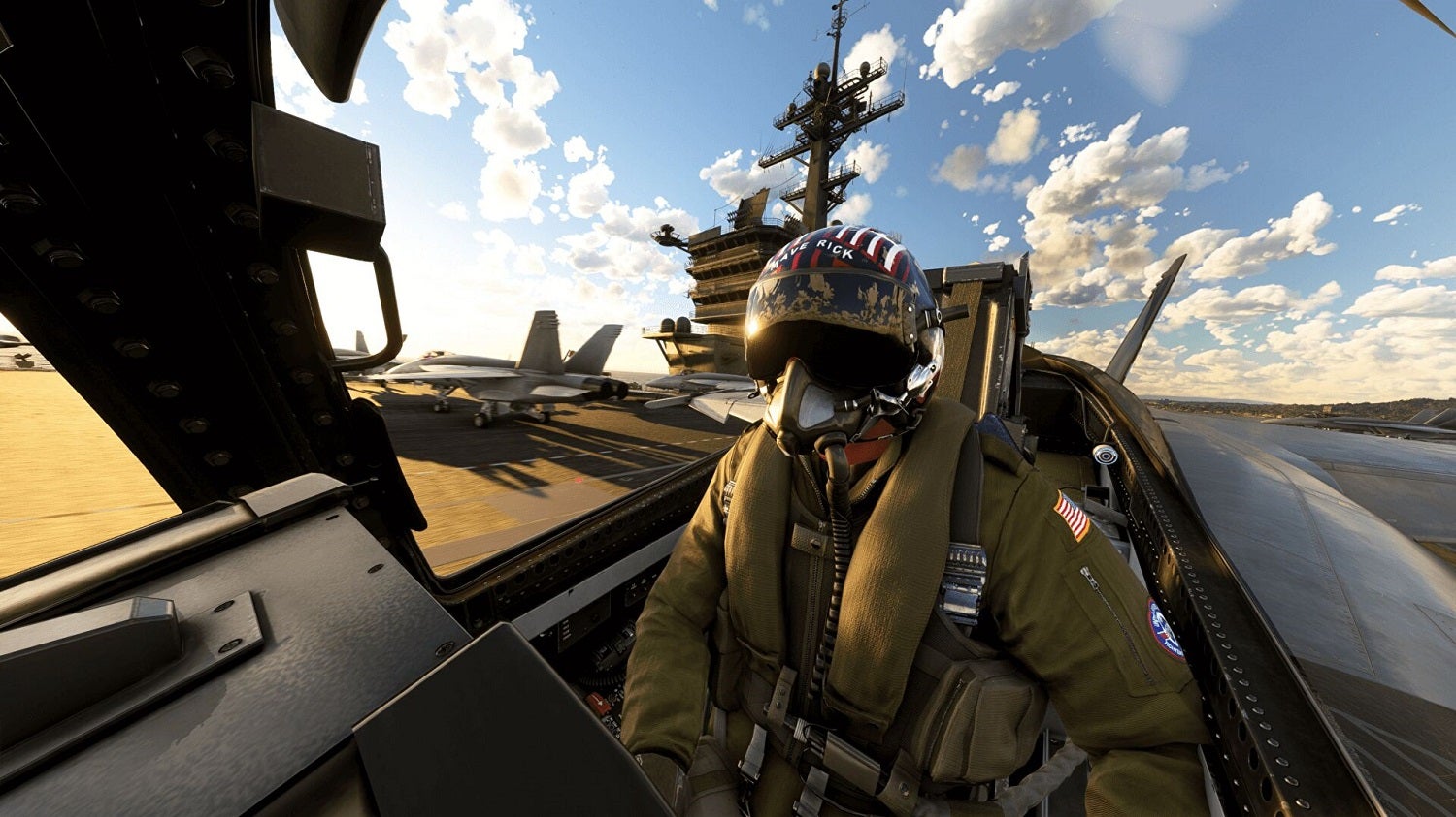 Obrazki dla Lądowanie na lotniskowcu w Microsoft Flight Simulator. Wydano dodatek Top Gun