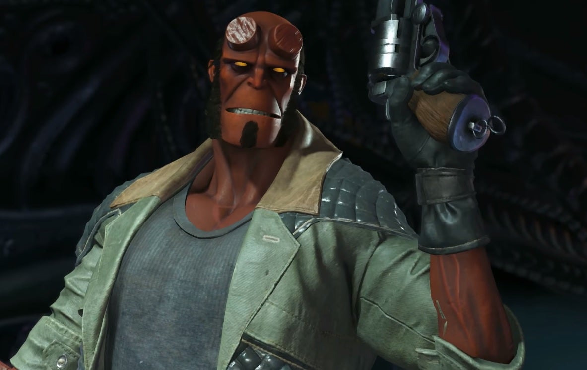 Obrazki dla Hellboy kontra postacie z uniwersum DC w zwiastunie Injustice 2