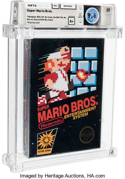 Unopened Super Mario Bros sells for 660 000 smashing world record - 98