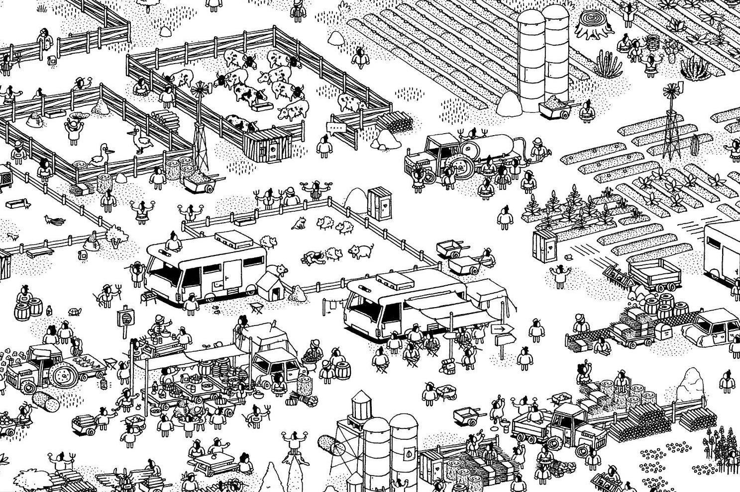 Image for Where's Wally-esque observation game Hidden Folks is coming to Steam and iOS next week
