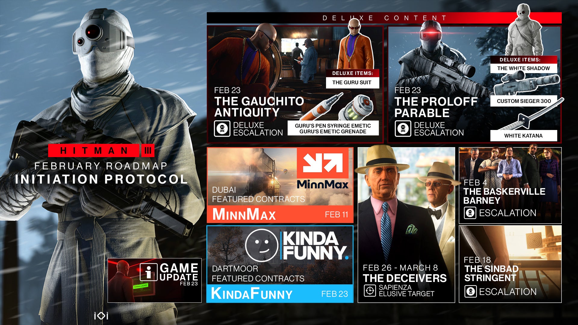 IO details Hitman 3 s busy post launch content schedule for February - 36