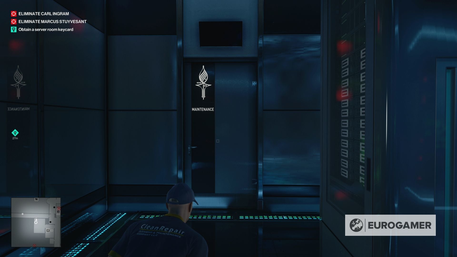 Hitman 3 server room puzzle  How to acquire admin privileges and what to do during the manual override procedure in Dubai - 64