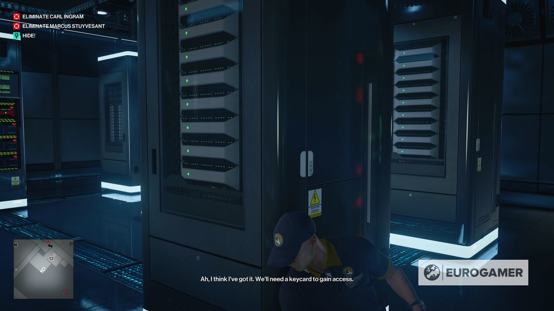 Hitman 3 server room puzzle  How to acquire admin privileges and what to do during the manual override procedure in Dubai - 23
