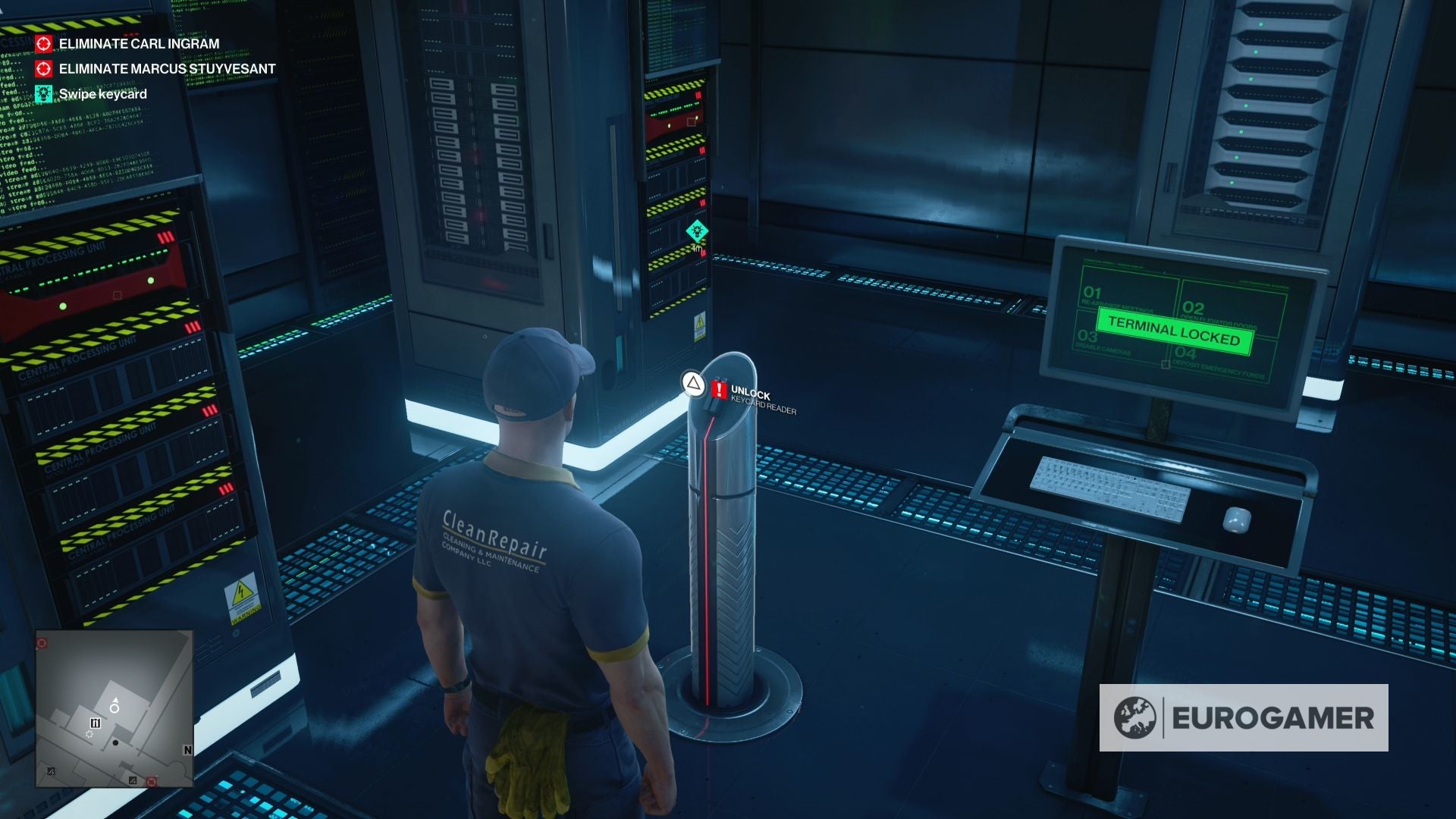 Hitman 3 server room puzzle  How to acquire admin privileges and what to do during the manual override procedure in Dubai - 88