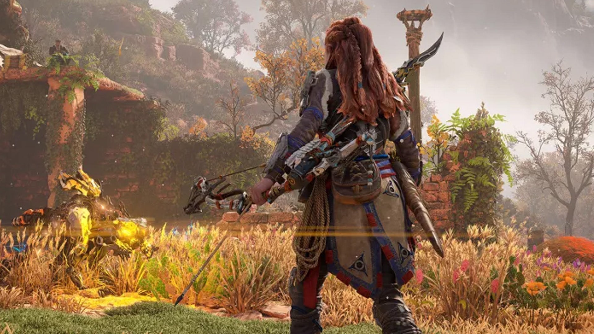 Obrazki dla Aloy z tarczą i miotaną włócznią. Horizon Forbidden West mogło wyglądać inaczej