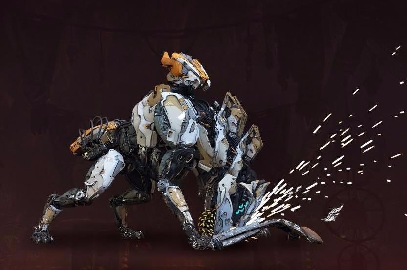 Horizon Zero Dawn - maszyny: czujka, biegun, żuwacz, złomiarz