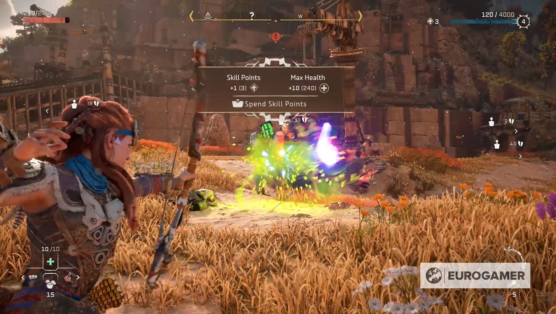 Horizon Forbidden West levelling explained  How to get XP fast  use skill points and Horizon s max level cap - 70