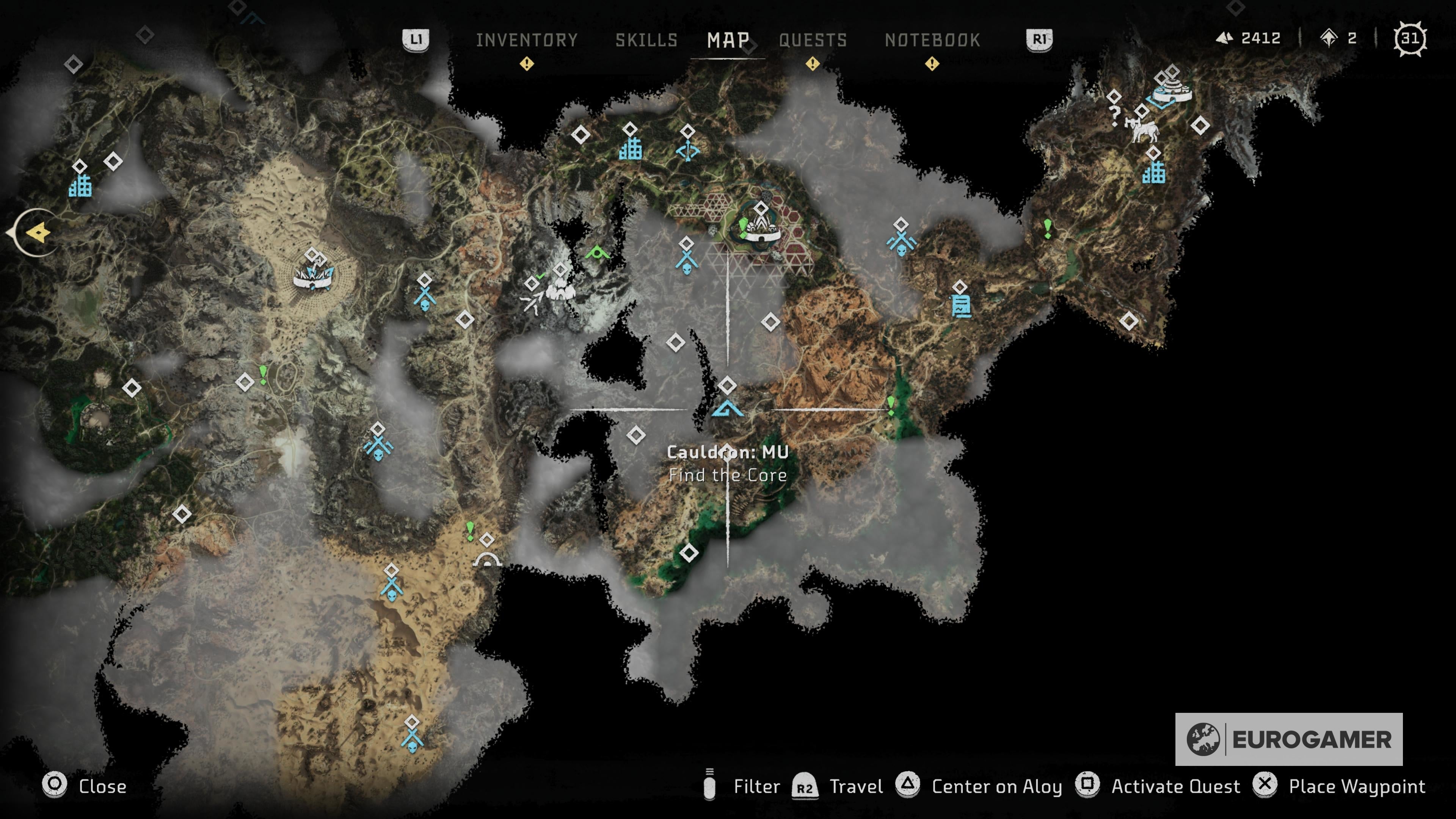 Horizon Forbidden West cauldron locations  All cauldrons and machine override unlocks in Horizon - 69