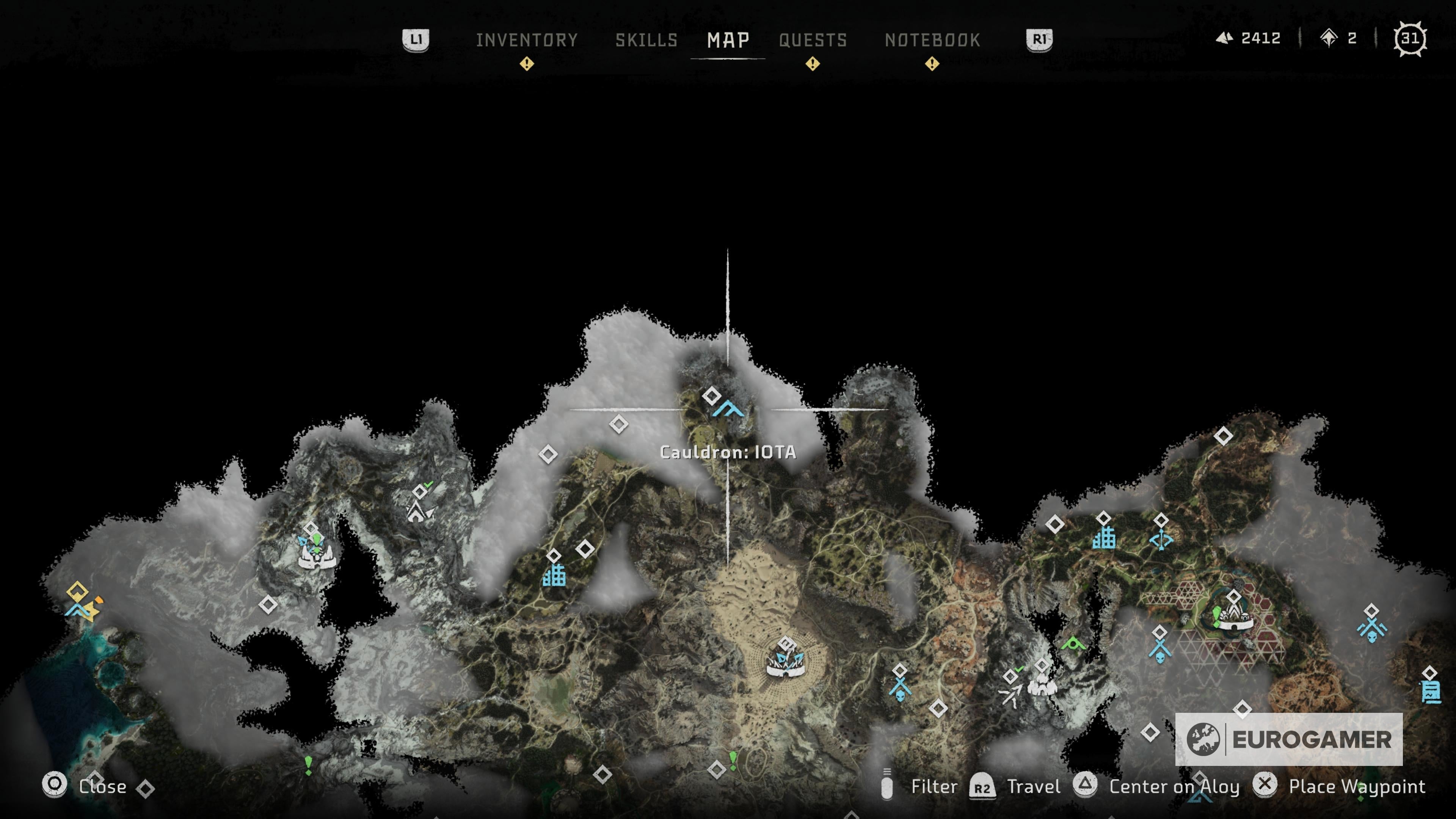 Horizon Forbidden West cauldron locations  All cauldrons and machine override unlocks in Horizon - 92