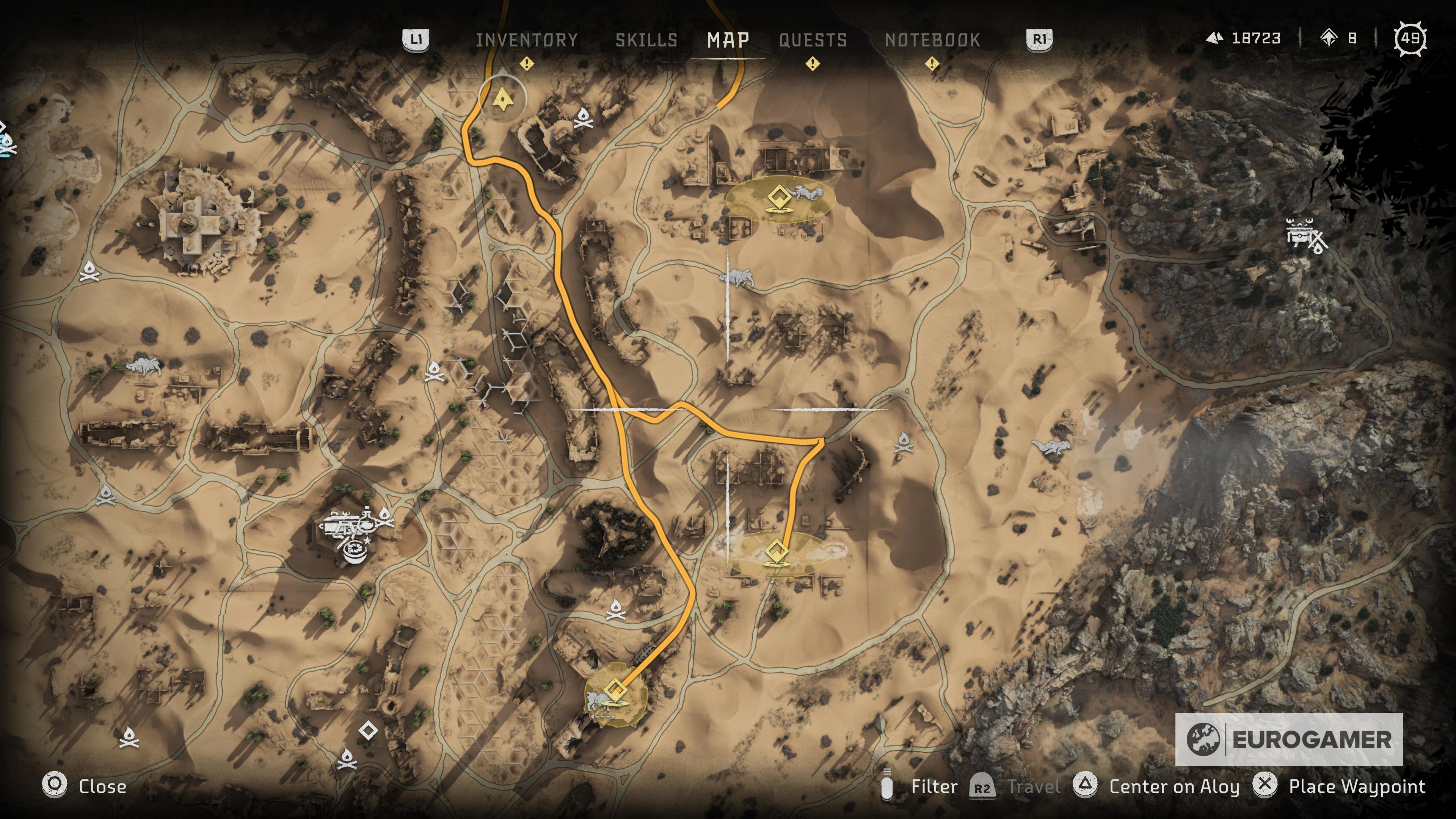 Horizon Forbidden West Salvage Contracts  How to complete the Larend  Runda  Handa and Danur Salvage Contracts explained - 95