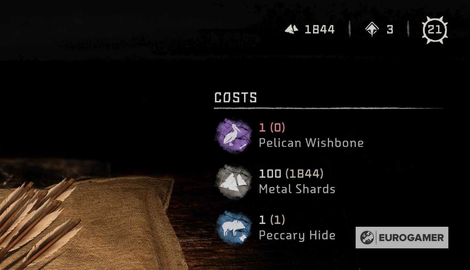 Horizon Forbidden West inventory upgrades   How to find pouch upgrade resources - 88