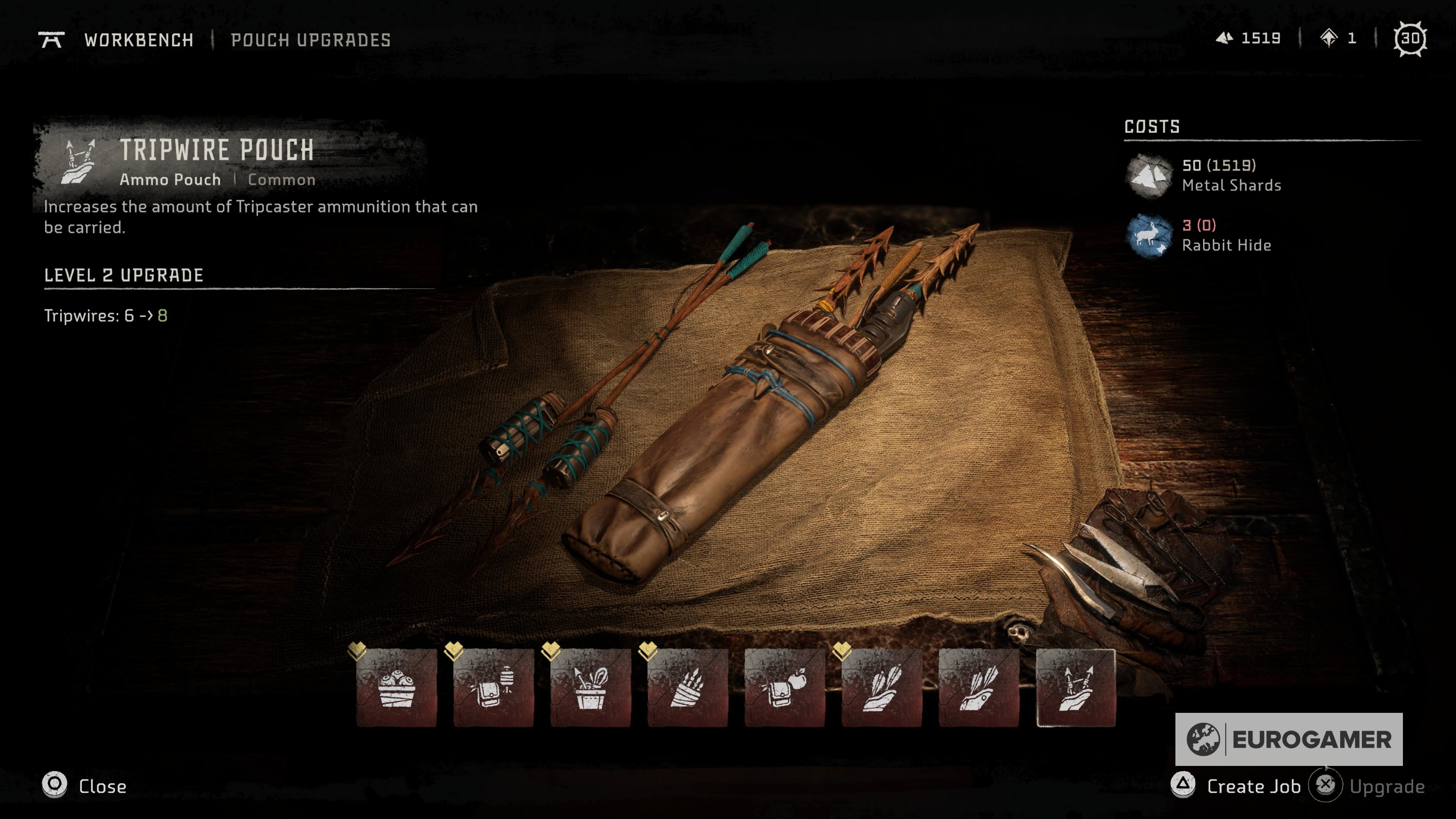 Horizon Forbidden West inventory upgrades   How to find pouch upgrade resources - 11