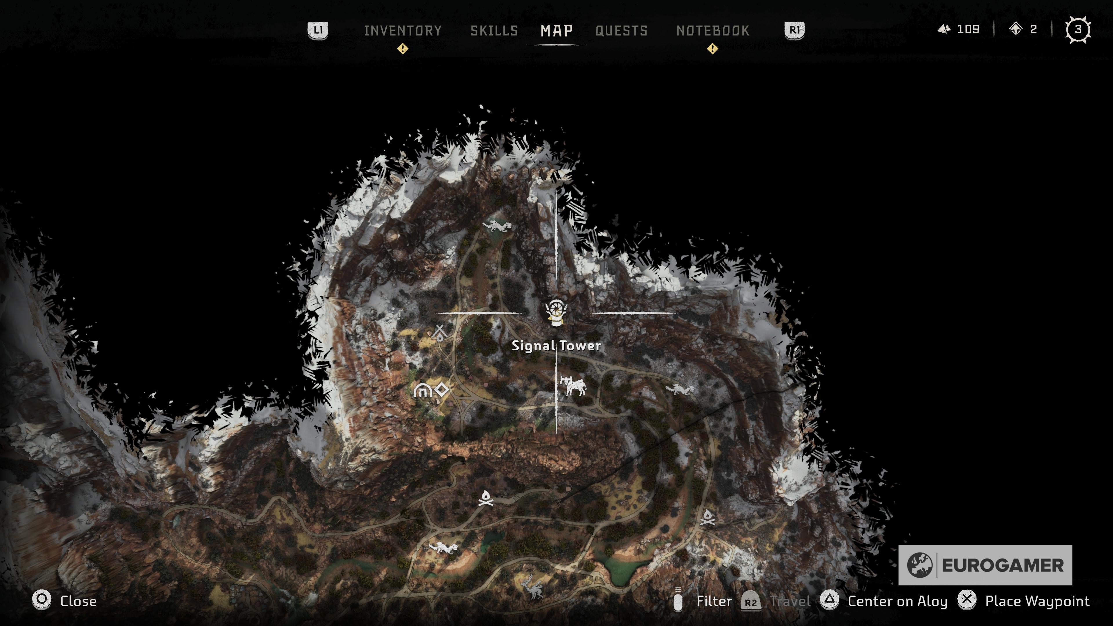 Horizon Forbidden West Signal Tower and Signal Lens locations  Where to find all the Signal Towers in the Daunt explained - 75