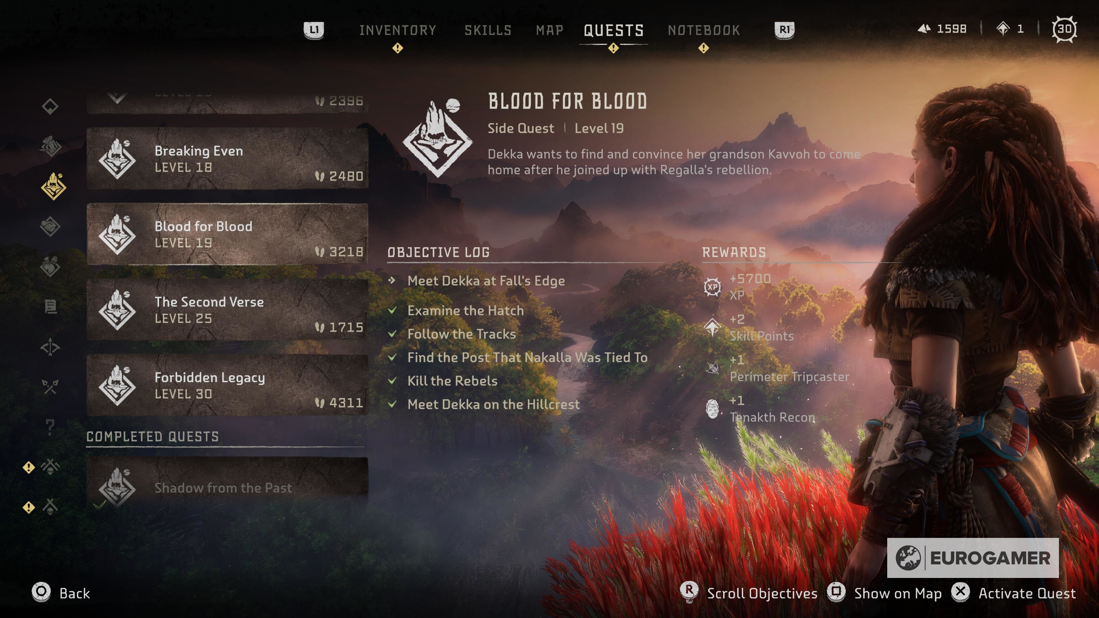 Horizon Forbidden West levelling explained  How to get XP fast  use skill points and Horizon s max level cap - 2