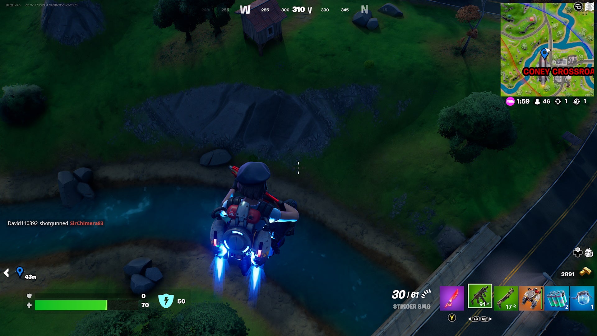 How to fall 10 stories without taking damage in Fortnite - 91