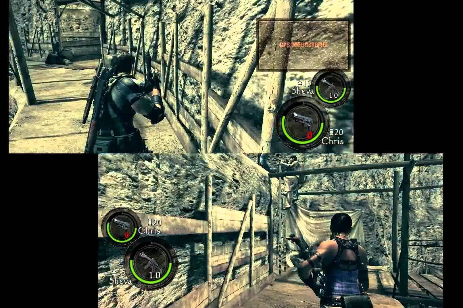 how to play resident evil 5 split screen ps5