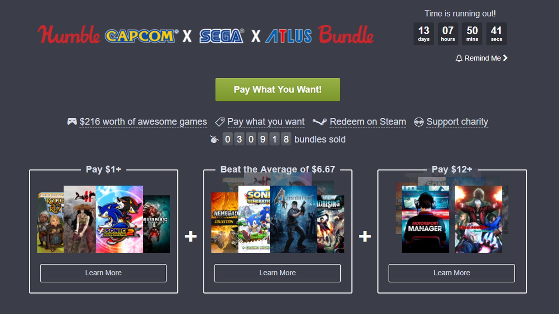 Image for Jelly Deals: Humble Capcom x Sega x Atlus bundle live now