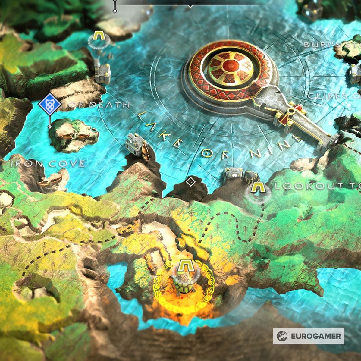 God of War Treasure Map locations   Where to find Don t Blink  Kneel Before God  Island of Light and other Treasure Maps - 18