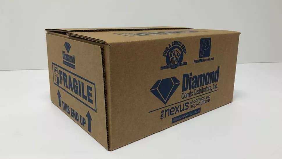 Diamond Comics Distributors box