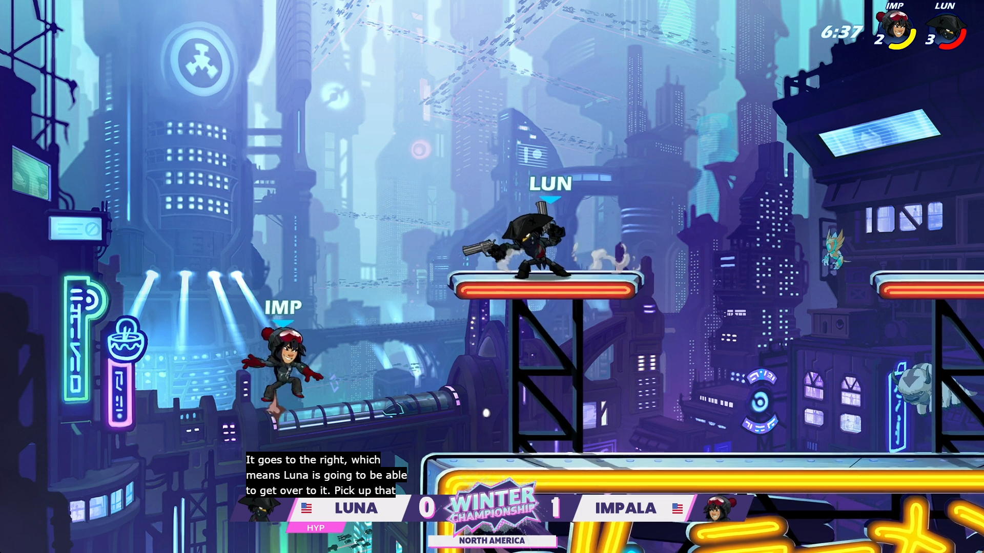 Bralwhalla shows off the game's built-in closed captions.