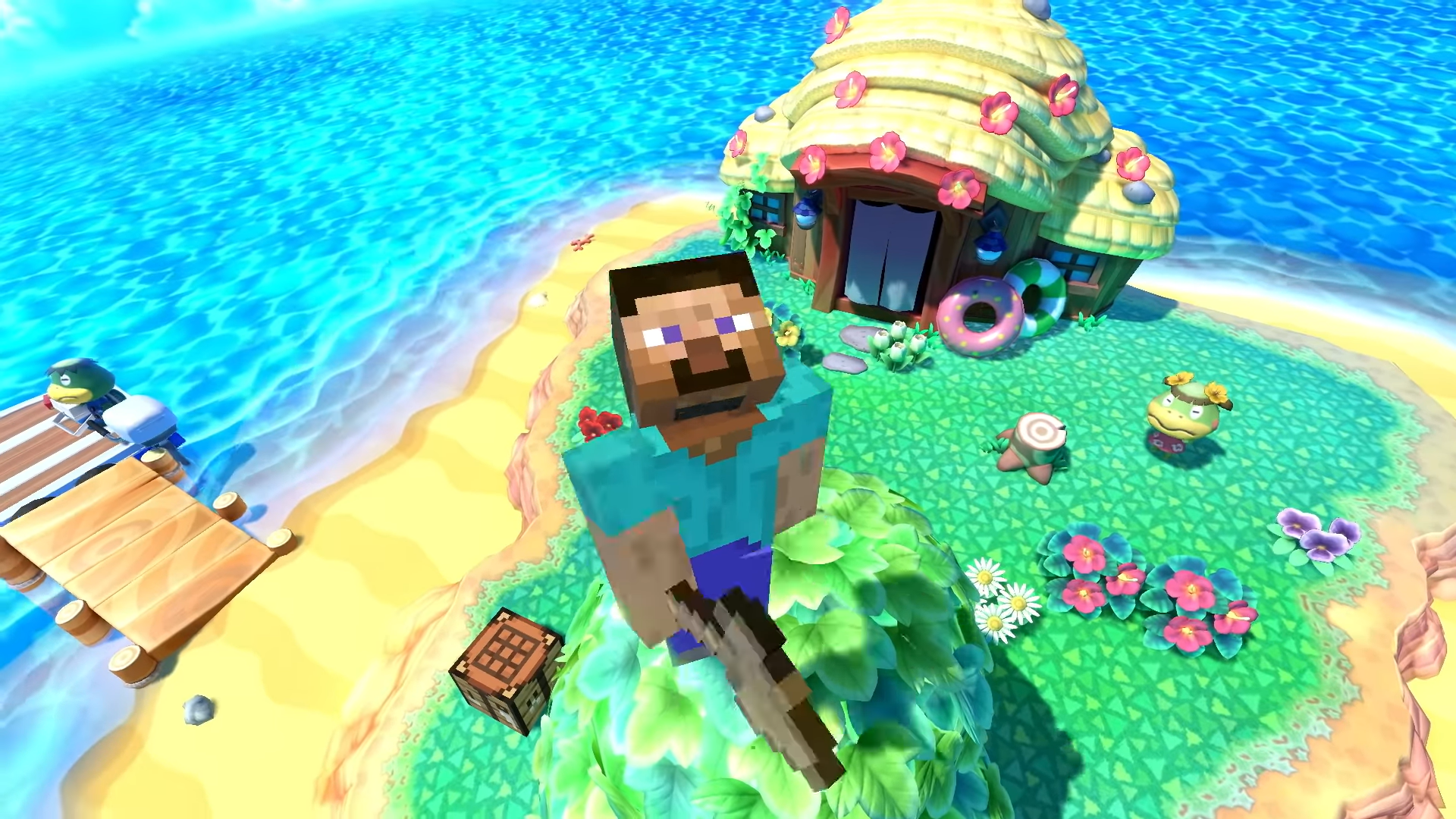 Image for Delayed Smash Bros. Minecraft Steve and Alex amiibo coming September