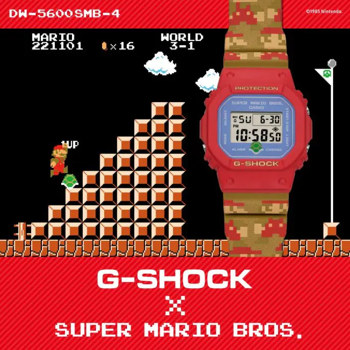 Imagem para CASIO apresenta G-Shock alusivo a Super Mario