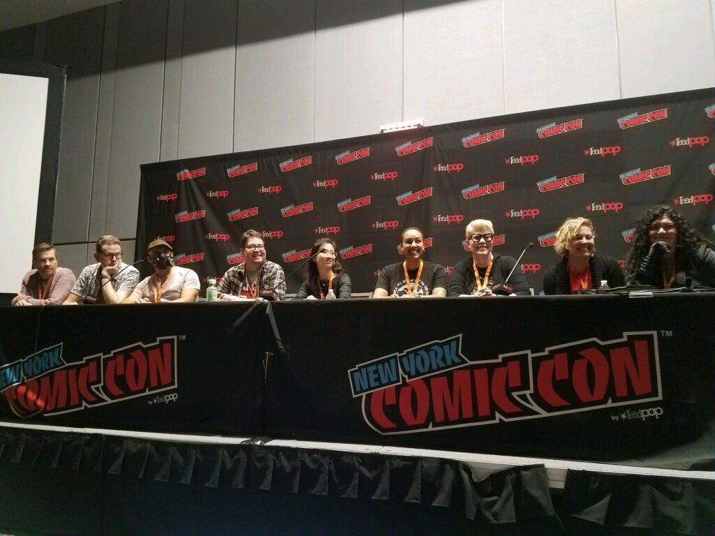 Writers on panel at The High Republic at NYCC