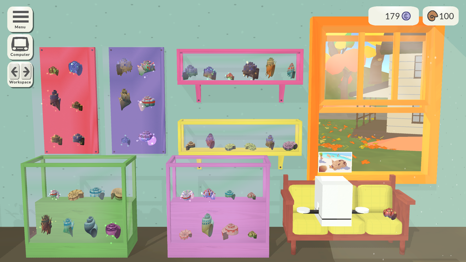 Make a home for yourself and your fossils in chill PC puzzler Fossil Corner - 96