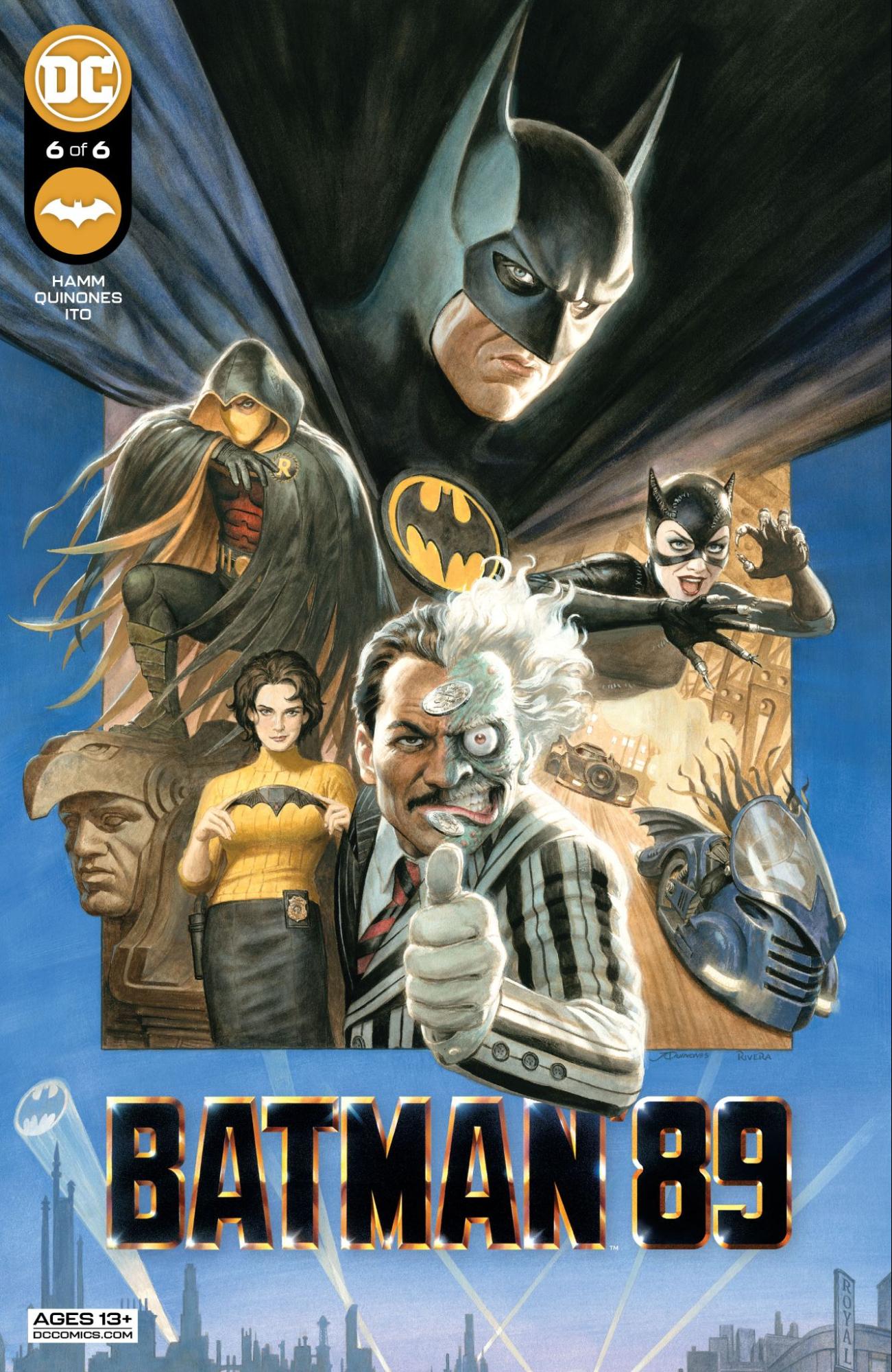Cover of Batman 89 featuring a painted collection of characters
