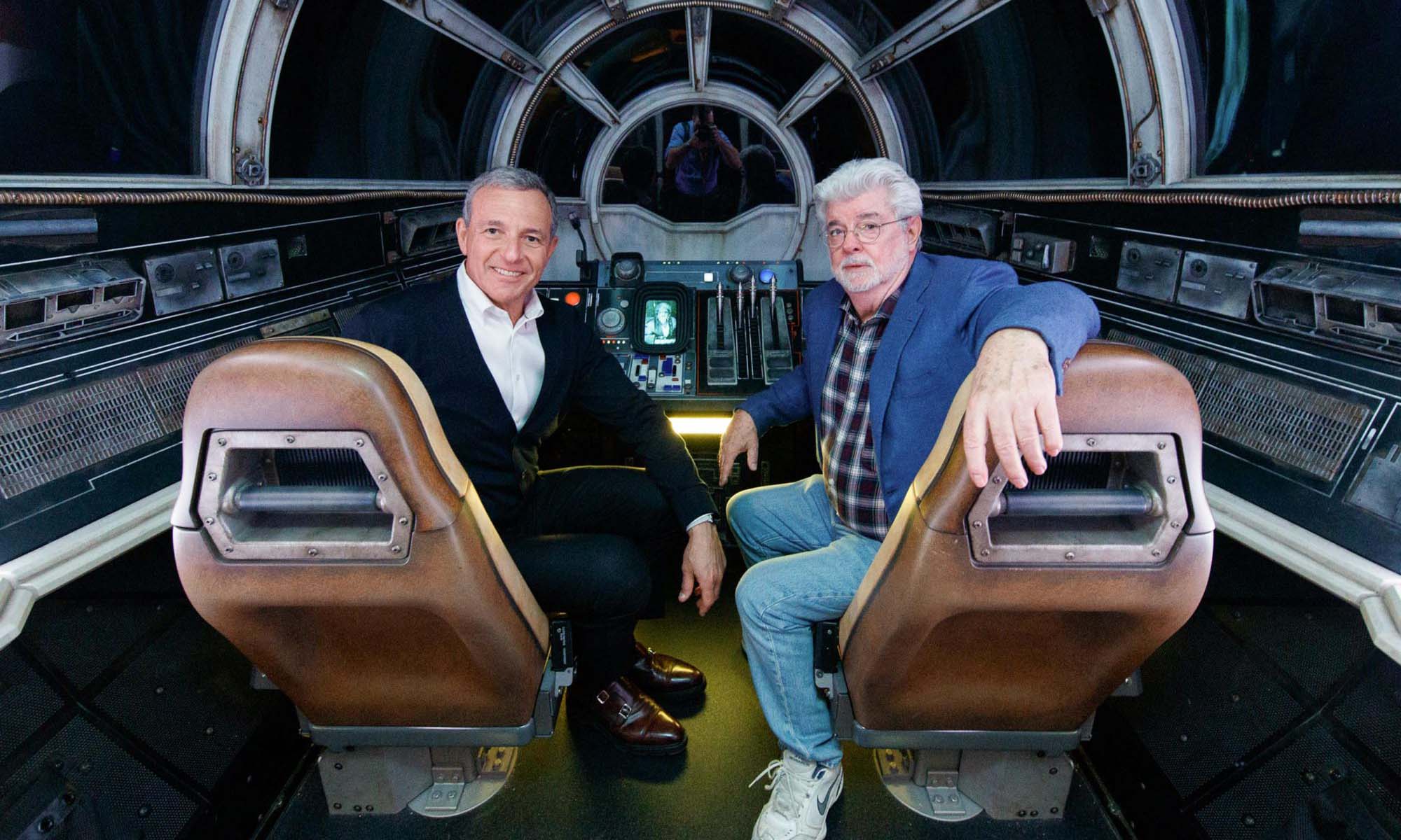 Disney CEO Bob Iger and Star Wars creator George Lucas