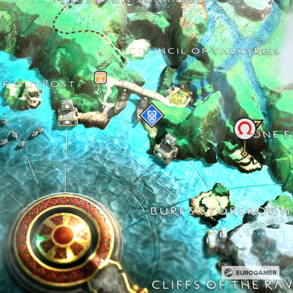 God of War Treasure Map locations   Where to find Don t Blink  Kneel Before God  Island of Light and other Treasure Maps - 46