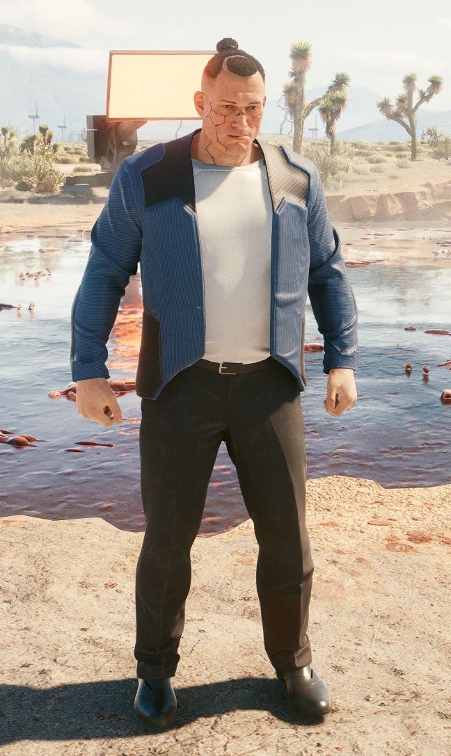 Cyberpunk 2077 modder restores early character placeholders - 25